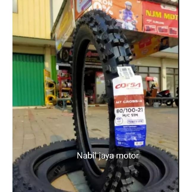 Baru Ban Motor Trail 80 100 Ring 21 CORSA MT CROSS-R 80/100-21 51M Cros Tubetype