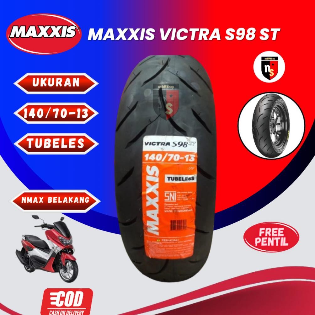Baru Ban Maxxis Victra 140/70 - 13 Tubeless Ban Belakang Nmax