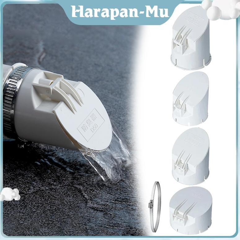 ZYUNJI- Backflow Valve Pvc 2/3/4/6 Inch Anti Tikus Backflow Anti Tikus Penjepit Stainless