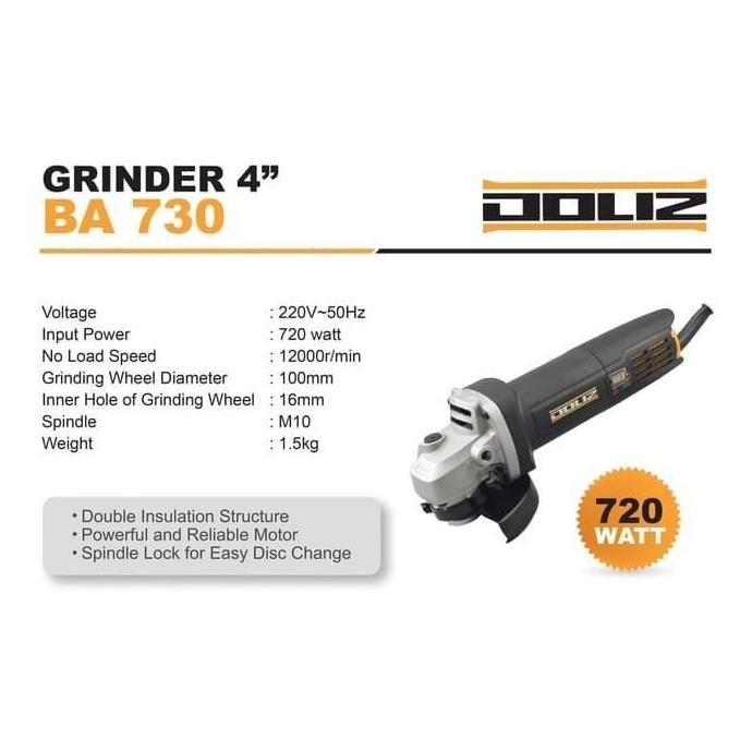 STARK- Doliz Gerinda 4 Inch BA730 Angle Grinder Grinda BA 730