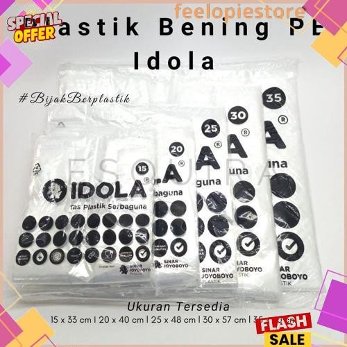 GROSIR Kantong Kresek Plastik PE Idola Transparant PEX