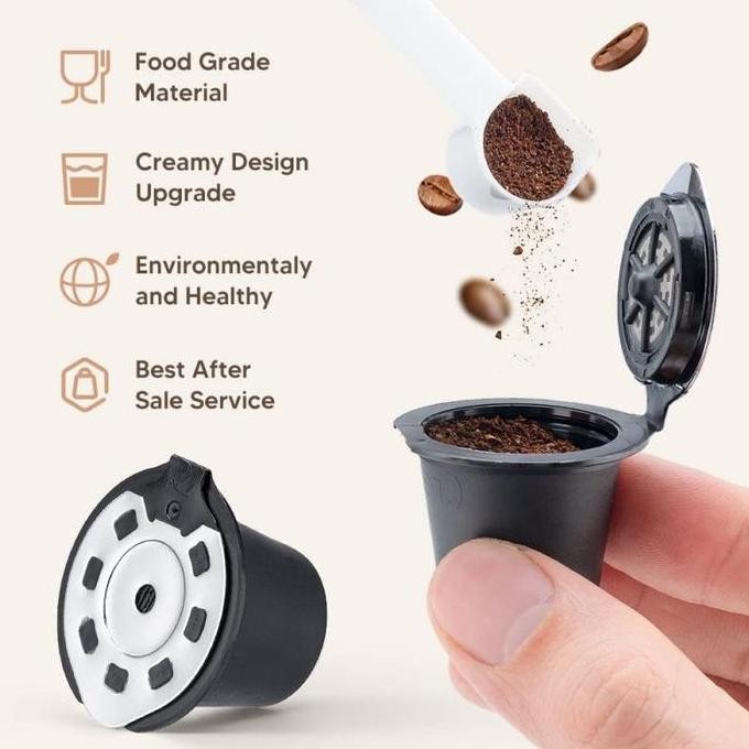 Refillable Reusable Coffee Capsule Stainless Refill Capsule Nespresso