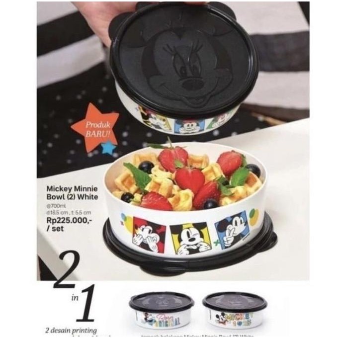 Botol Minum / Bowl Mickey Minnie Tupperware