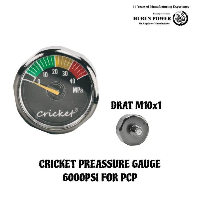 MANOMETER CRICKET 6000PSI PCP. ORIGINAL DAN TERPERCAYA