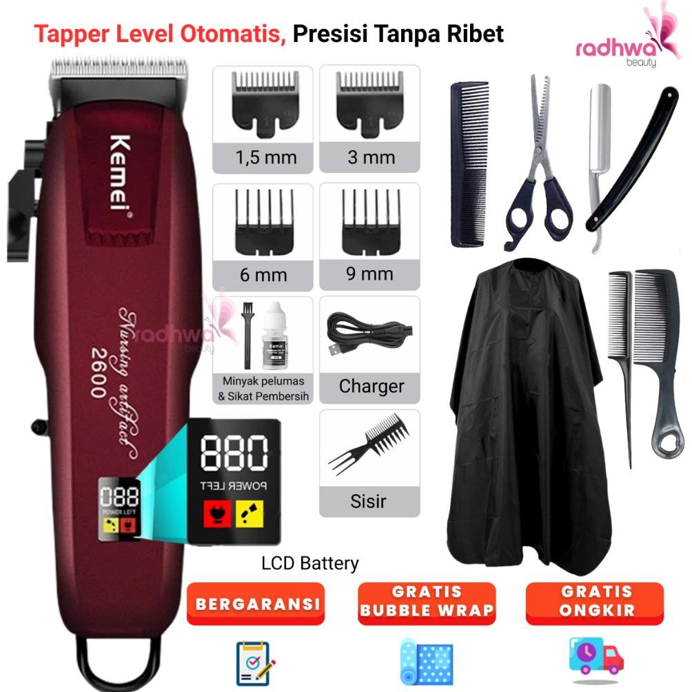 Kemei PG2600 Alat Mesin Cukur Rambut Elektrik KM-PG2600 Original / Alat Pencukur Rambut Barbershop