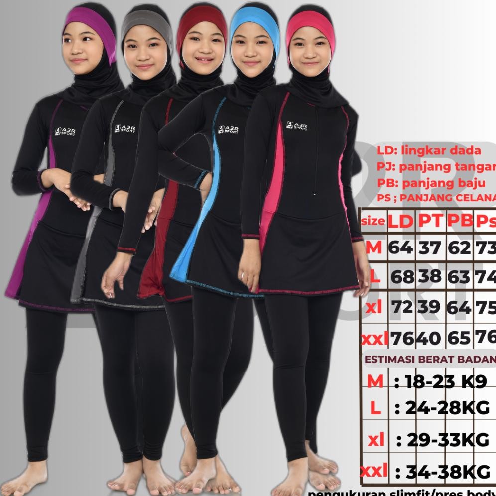 Baju Renang muslimah Anak . Baju Renang Anak Tanggung  .bajurenang anak muslimah Baju renang MODEL S