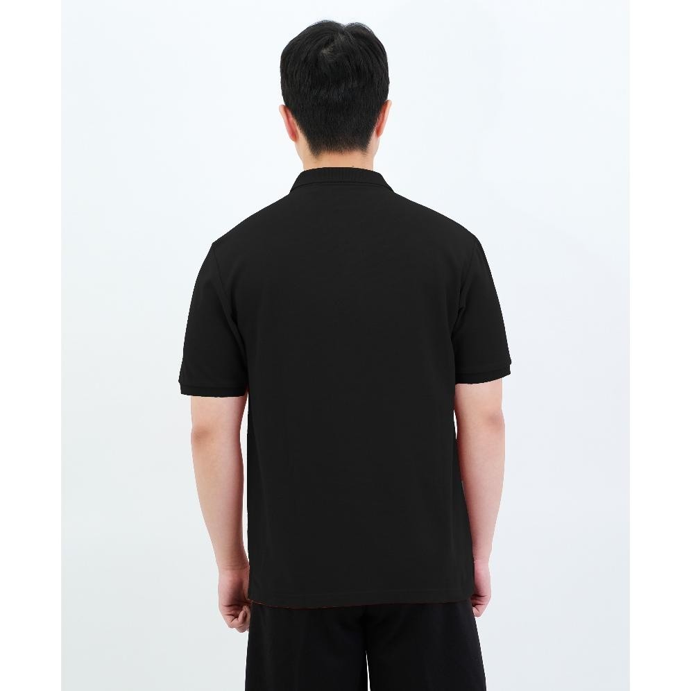 POSHBOY Polo Shirt Black - Kaos Kerah Hitam Polos Pria Lengan Pendek
