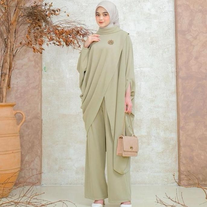 Kimmy Set Celana Ootd Terbaru Cantik Dan Kekinian Gies Butik Formal Wanita Muslim Kondangan