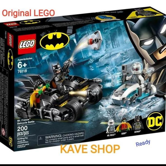 LEGO 76118 Super Heroes : Mr Freeze Batcycle Battle