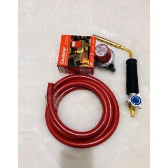 FEVERFEW Alat las mini lengkap bahan bakar LPG / gas touch kepala heating import komplit