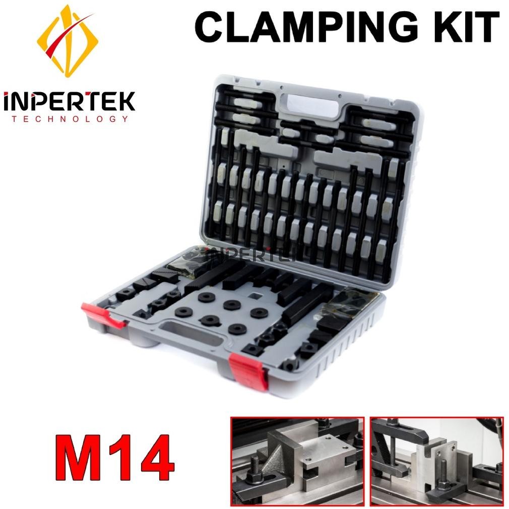 EDELWEIS Clamping Kit M14 Clamp Set M 14 Klem Penjepit Mesin Milling Clemping Set