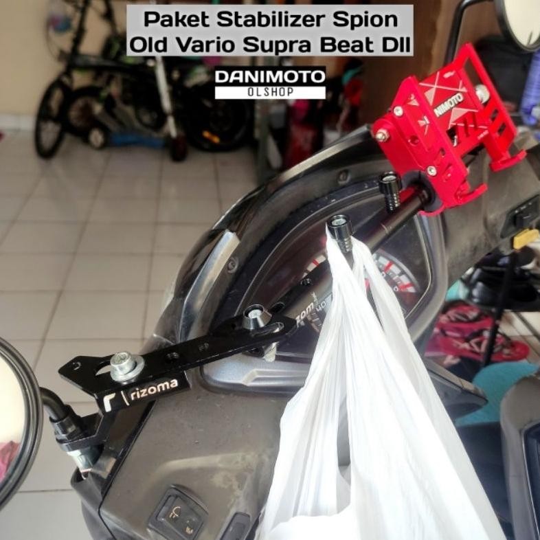 EDELWEIS Holder Bracket HP Paket Spion Motor Multifungsi PNP All Vario Beat Supra X Fit Scoopy Genio