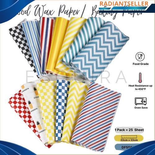 COD Wax Paper 25 Pcs / Korean Bento Cake Baking Paper / DF55656