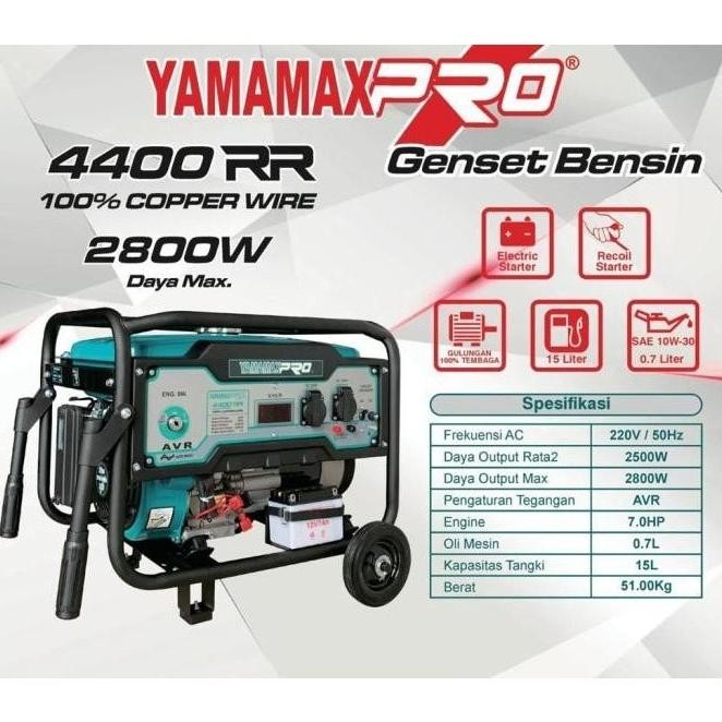 albertGokil YAMAMAX PRO 4400 RR / 4400RR Genset  Generator 4 Tak 2800 Watt
