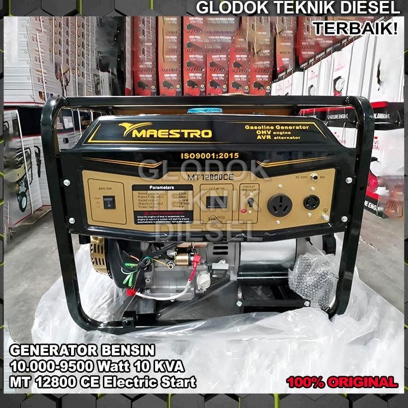 albertGokil Maestro Genset Generator Bensin 10000 9500 Watt 10 KW 10 kva MT 12800 CE MT12800CE ORI