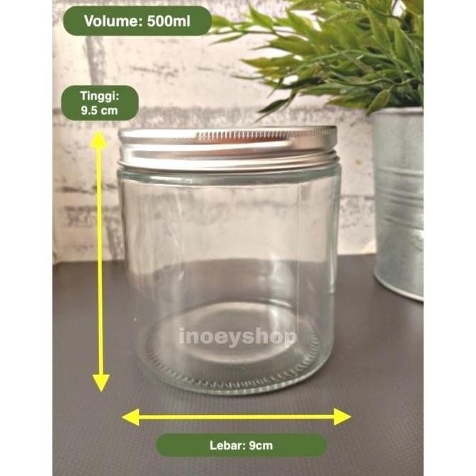 TOPLES JAR KACA BULAT 500ML