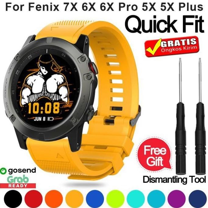 TALI JAM STRAP GARMIN FENIX 7X 6X 5X SAPPHIRE PRO SOLAR SILICONE