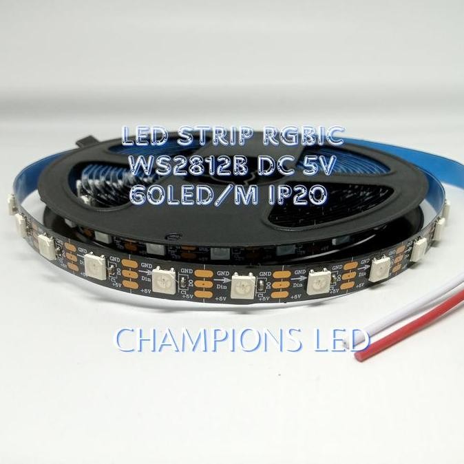 Premium LED Strip RGB IC WS2812B DC 5v 60 LED/m IP20 Champions LED Promo