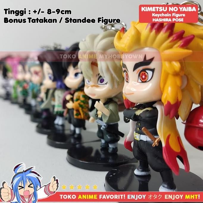 Gantungan Kunci Figure Anime Kimetsu no Yaiba Demon Slayer POSE