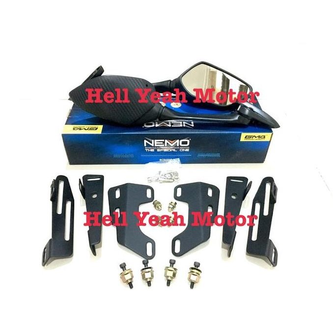 Promo Paket Spion NMAX 2020 New Breket Visor Baut Anti Jebol Nemo Panjang COD