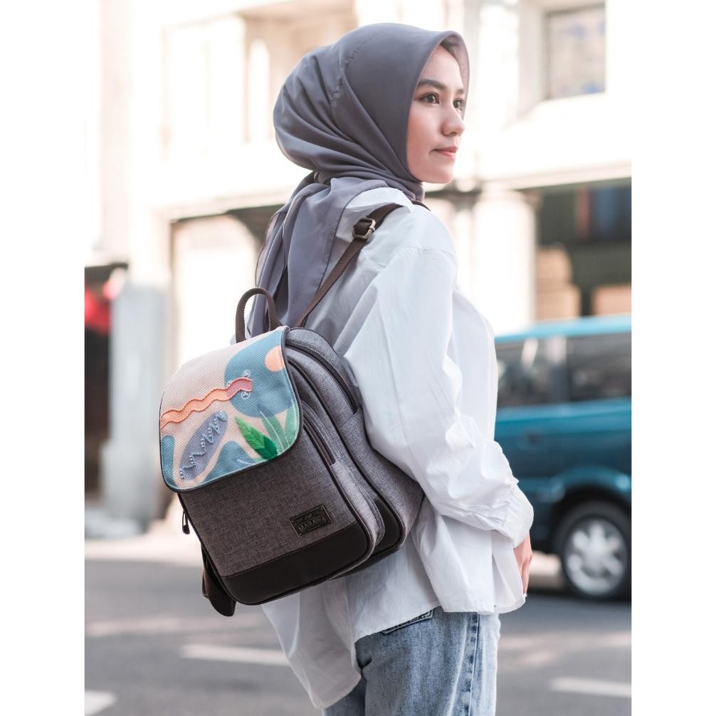Termurah Tas Ransel Cewek Marawa Binar Motif Etnik Ty-35