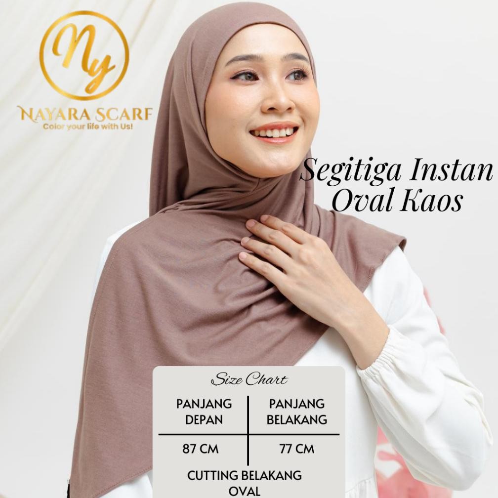 Nayara Scarf - Hijab Segitiga Instan Rayon Premium