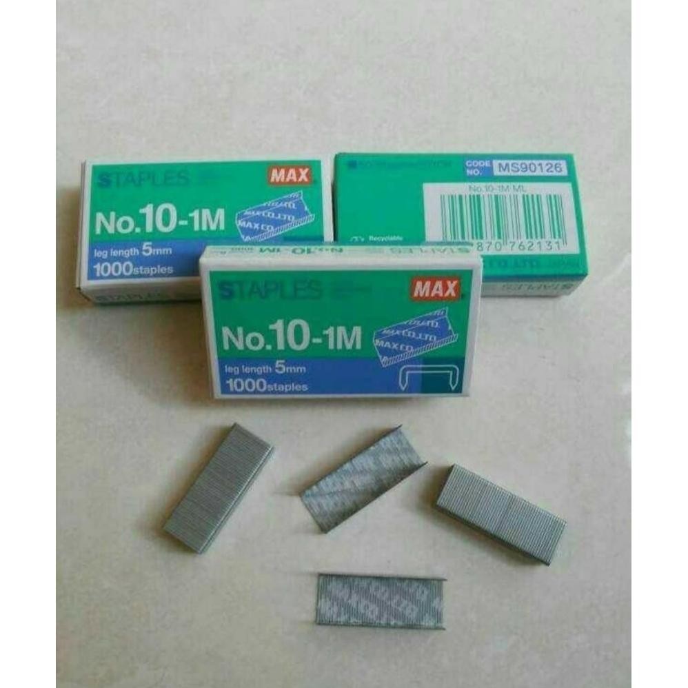 MAX Staples isi staples no 10-1M / Staples no 3-1M - Pack isi 20 boxes.