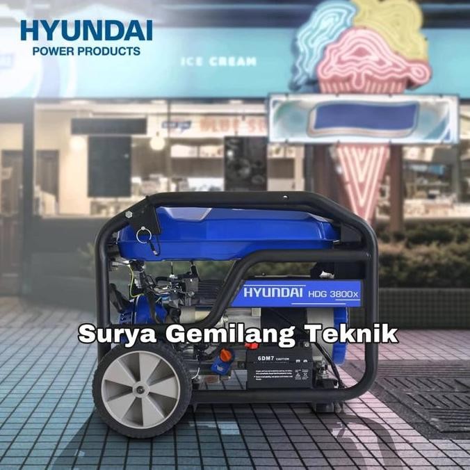EXORCIST- Genset Generator Bensin Hyundai HDG 3800X Genset Hyundai