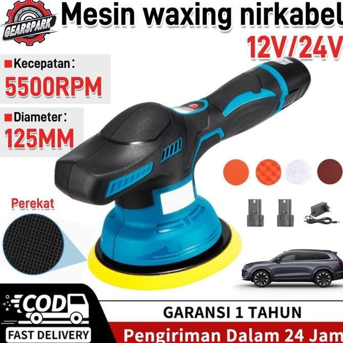alat poles mini body portable baterai 125mm /2600mAh /Mesin Poles Body Mobil 220v 700w /Alat Poles M