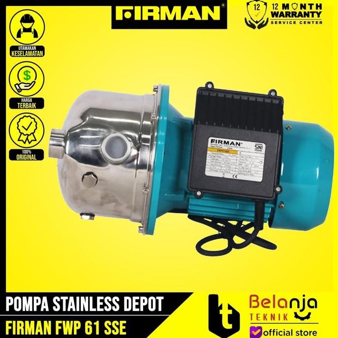 JUNJI- Firman FWP 61 SSE Pompa Stainless Steel Depot Air Minum FWP61SSE