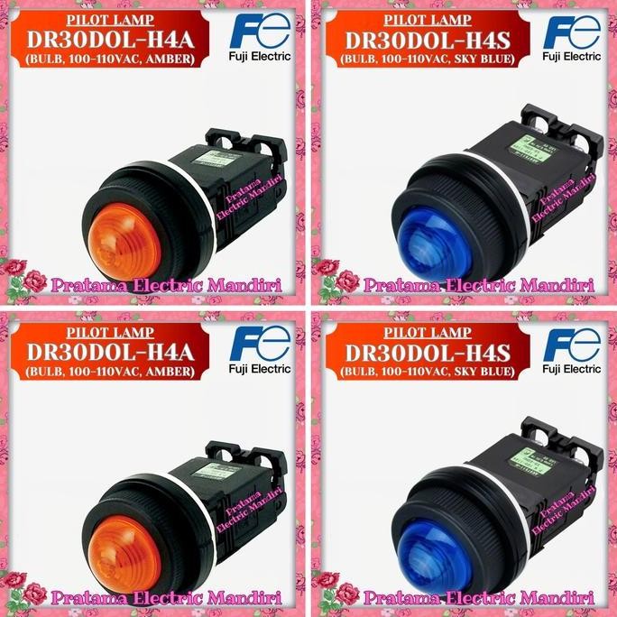 FUJI ELECTRIC Pilot Lamp Dia. 30mm DR30DOL-M4A DR30DOL-M4S 220VAC