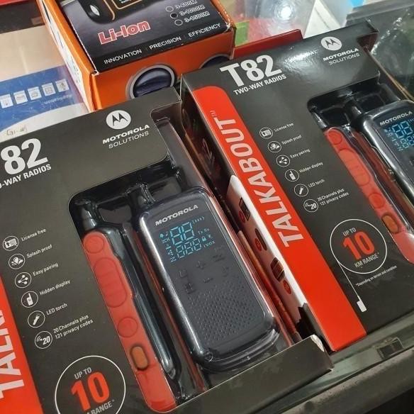 ZOLDYCK- HT Walkie Talkie Motorola Jarak Jauh Radio HT TLKR T82 jarak jauh 10km