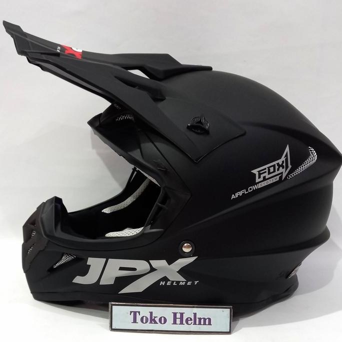 COD helm JPX cross JPX trail polos hitam doff