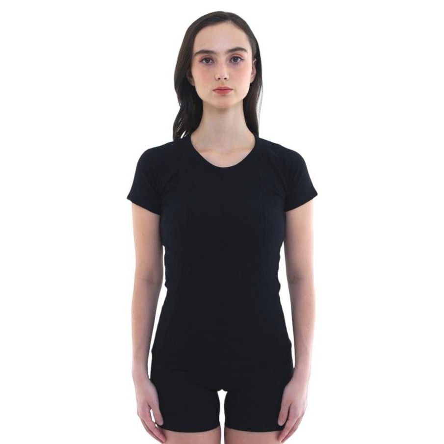 Promo Lululemon T-Shirt Modern Fit Tech Comfy Fabric Stretch Women Black Cod