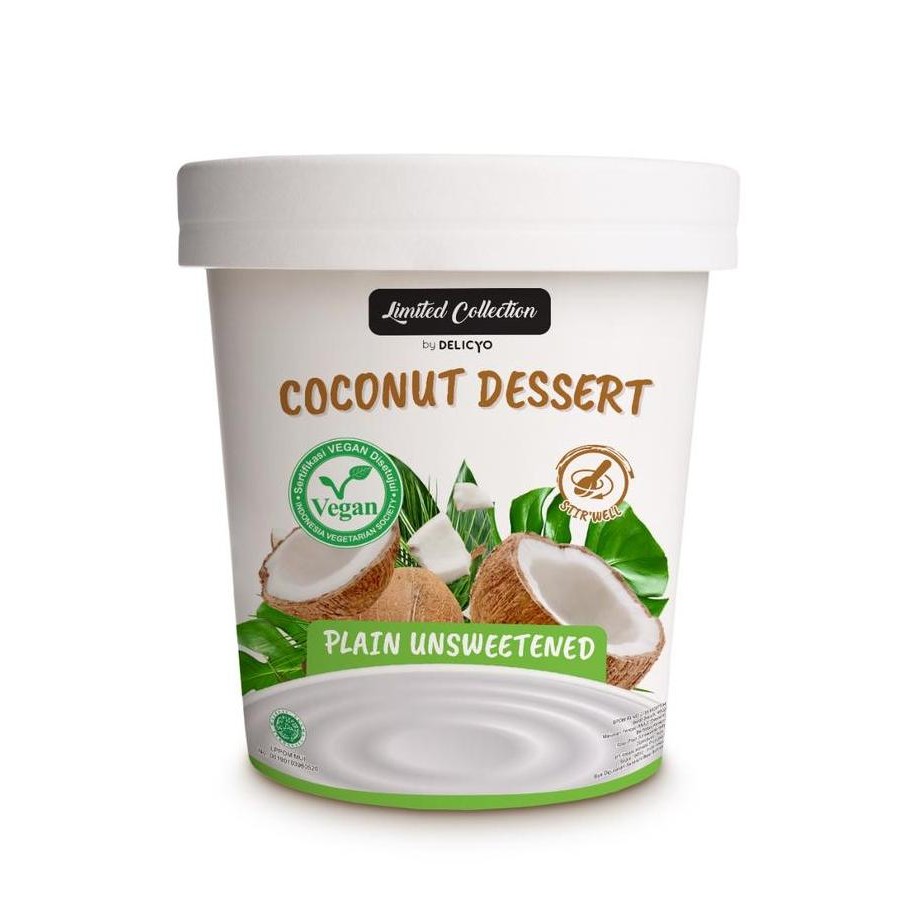 Delicyo Vegan Coconut Yogurt / Yogurt Kelapa Vegan Unsweetened SHA