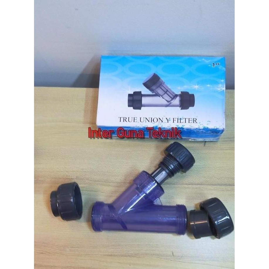 KAORU- Y Strainer PVC Clear / Y Strainer Pvc Bening Transparan 1" inchi DN-25