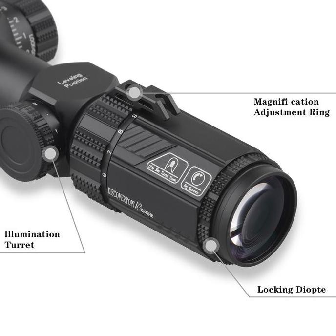 Scope Discovery Hs 6-24X44Sfir Ffp Teleskop Anti Getar Bisa Main Turet Kualitas Terbaik Harga Termur