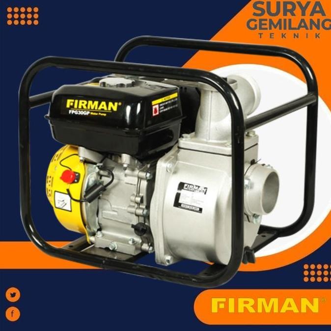 CROWHEX- Firman FGP30 Pompa Alkon Irigasi FGP 30 Mesin Kuras Banjir Firman