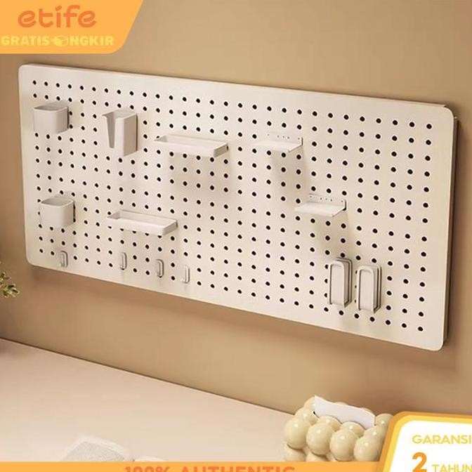 HASCHWALT- Etife pegboard dinding / pegboard Putih / pegboard aksesoris / pegboard set / pegboard 56