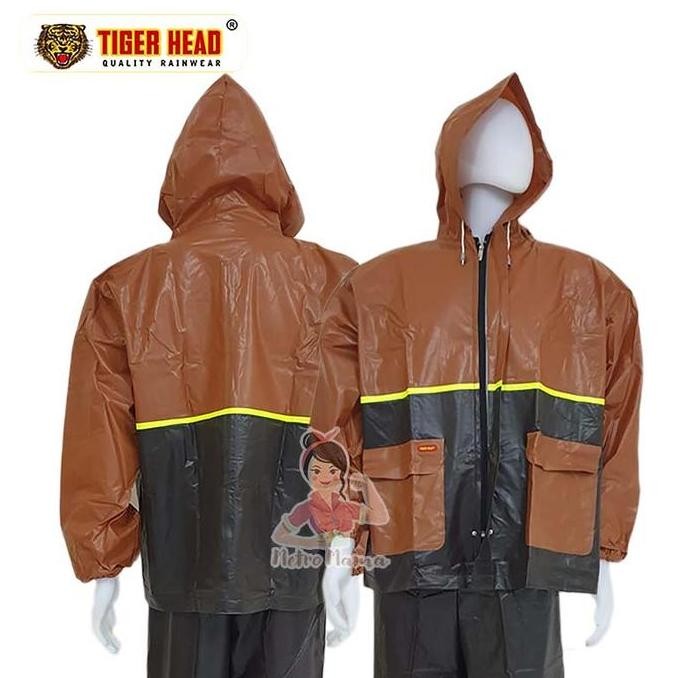 Jas hujan TIGER HEAD 68208 ORIGINAL Ada Kantong Jaket Celana