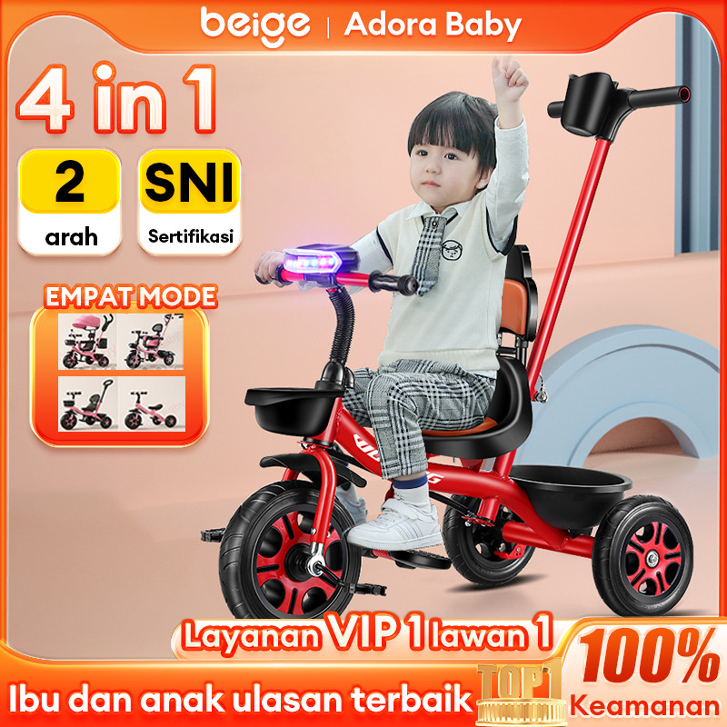 Sepeda Anak Roda 3 Family Perempuan/laki laki Tiga Anak Sepeda Bayi Tricycle Anak Sepeda Anak
