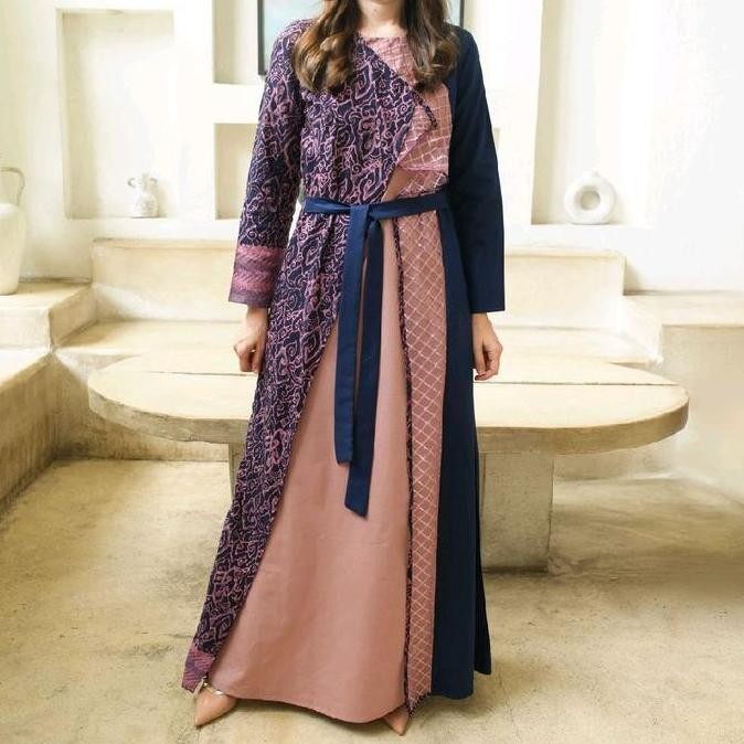 Promo Set Family Batik Navy Mega Mendung SOVINSKA COD