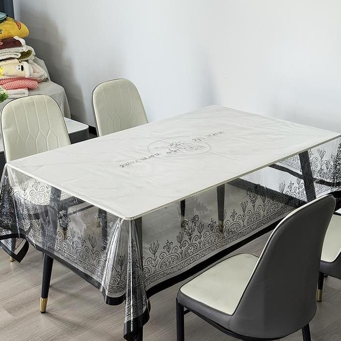 DB3>> COD Loyal Bosque Taplak Meja Transparan Motif Anti Gores Anti Cakar Kucing / Taplak Meja Makan