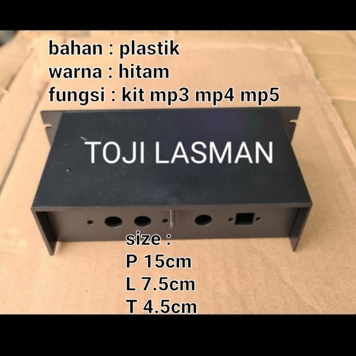 bok kit mp3 bluetooth musik muzik player bt box bok kotak cover kaver dudukan rumah plastik hitam mp