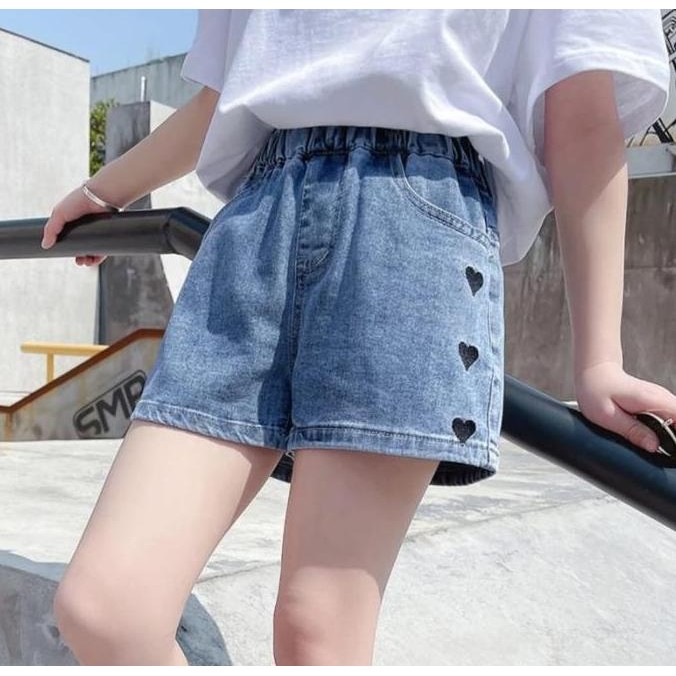 DS16 >> Hotpants jeans anak usia 1-6 thn Blue Perempuan