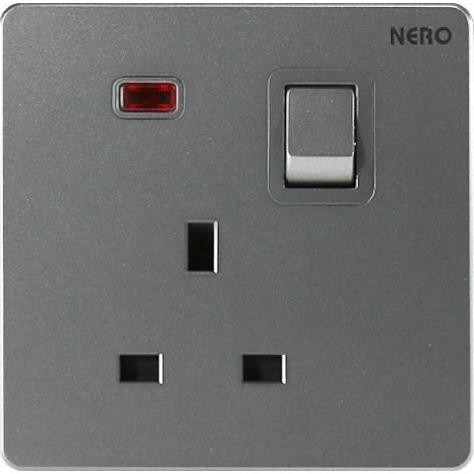 Nero Saklar Stop Kontak Ac Casa X21311Vd-Gr Switch Socket