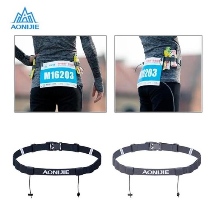 Aonijie BIB Race Number Belt E4076 tali BIB - Black