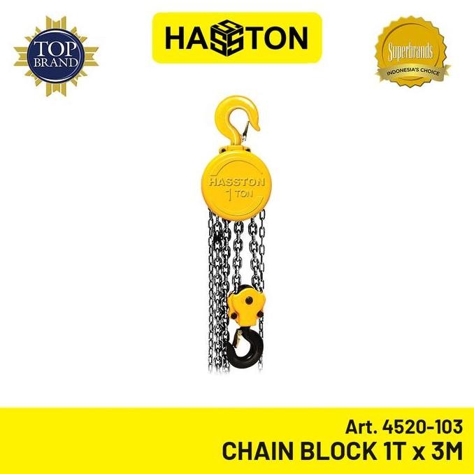 Hasston Prohex Chain Block / Takel 1 Ton X 3 Meter (4520-103)