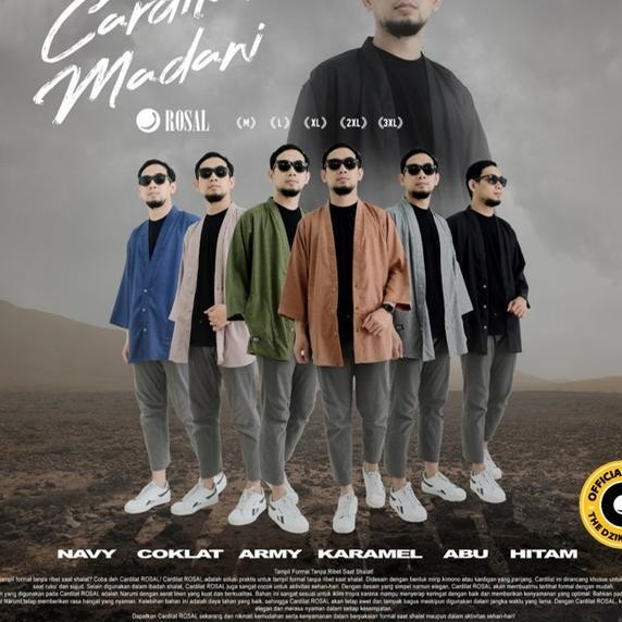 Cardilat Madani Rosal Baju Cardan Sholat Pria Ikhwan Muslim