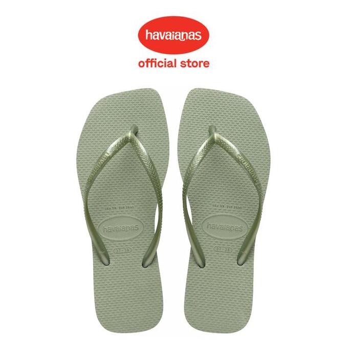 Havaianas 1156 Slim Square - Smoke Green - Sandal Wanita